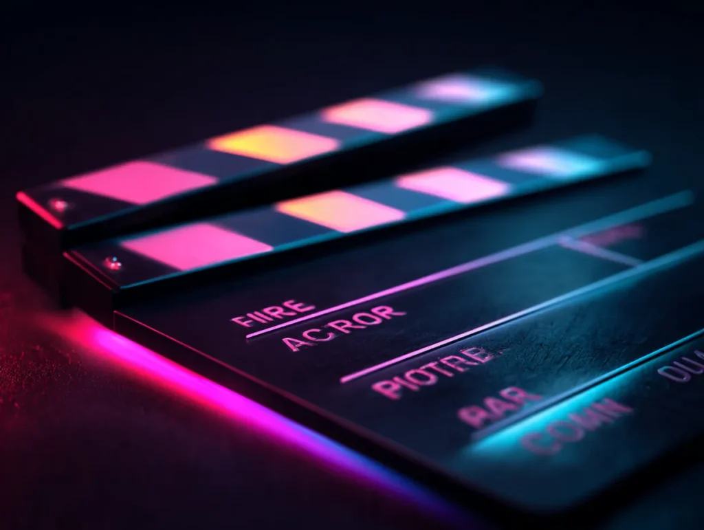 Màrqueting digital per a produccions cinematogràfiques: com aconseguir impacte viral 2 Cinema professional amb claqueta a les seves mans
